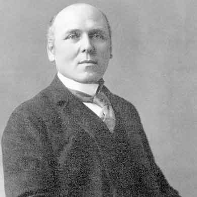 Ez a fekete-fehér portré Howard Pyle amerikai illusztrátort ábrázolja, aki a történelmi illusztráció művészetének egyik úttörője volt. A kép méltóságteljes hangulatot sugároz, kiemelve Pyle komoly tekintetét és letisztult megjelenését, amely hűen tükrözi művészi elhivatottságát. Tökéletes kiegészítője a művésztörténeti riportnak a Galantusz Grafika oldalán.