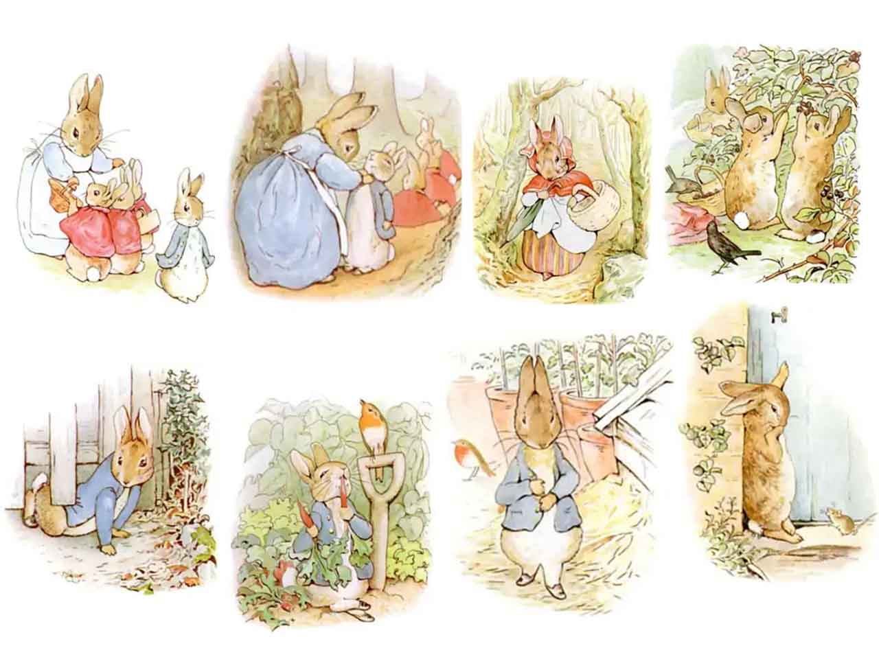 Peter Rabbit - Beatrix Potter illusztrációk